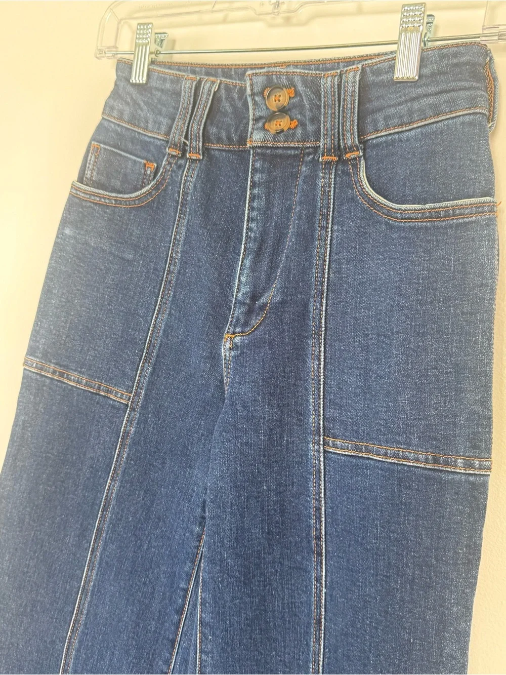 Pilcro The Skipper Seamed High-rise Crop Wide Leg Jeans - Picture 8 of 11